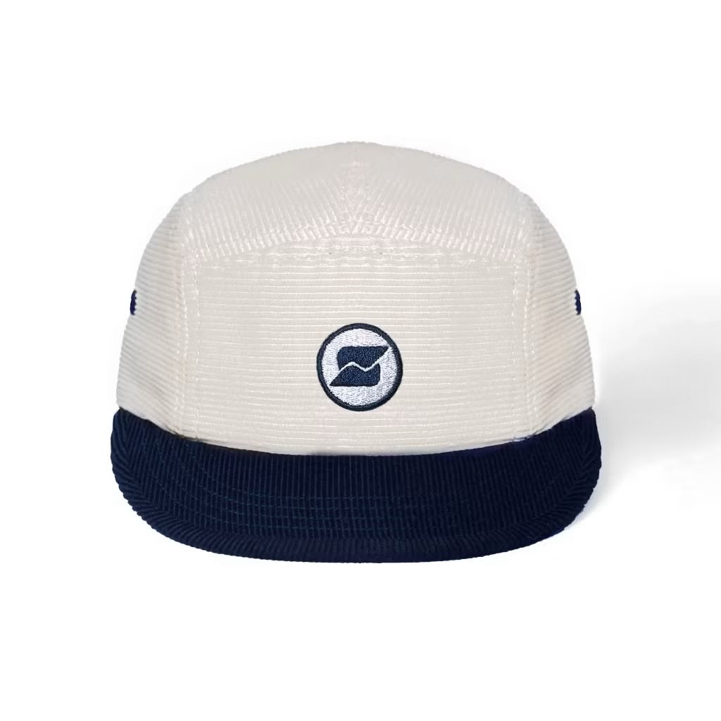 Strainwaves Pop Up 5 Panel Corduroy Twotone Navy