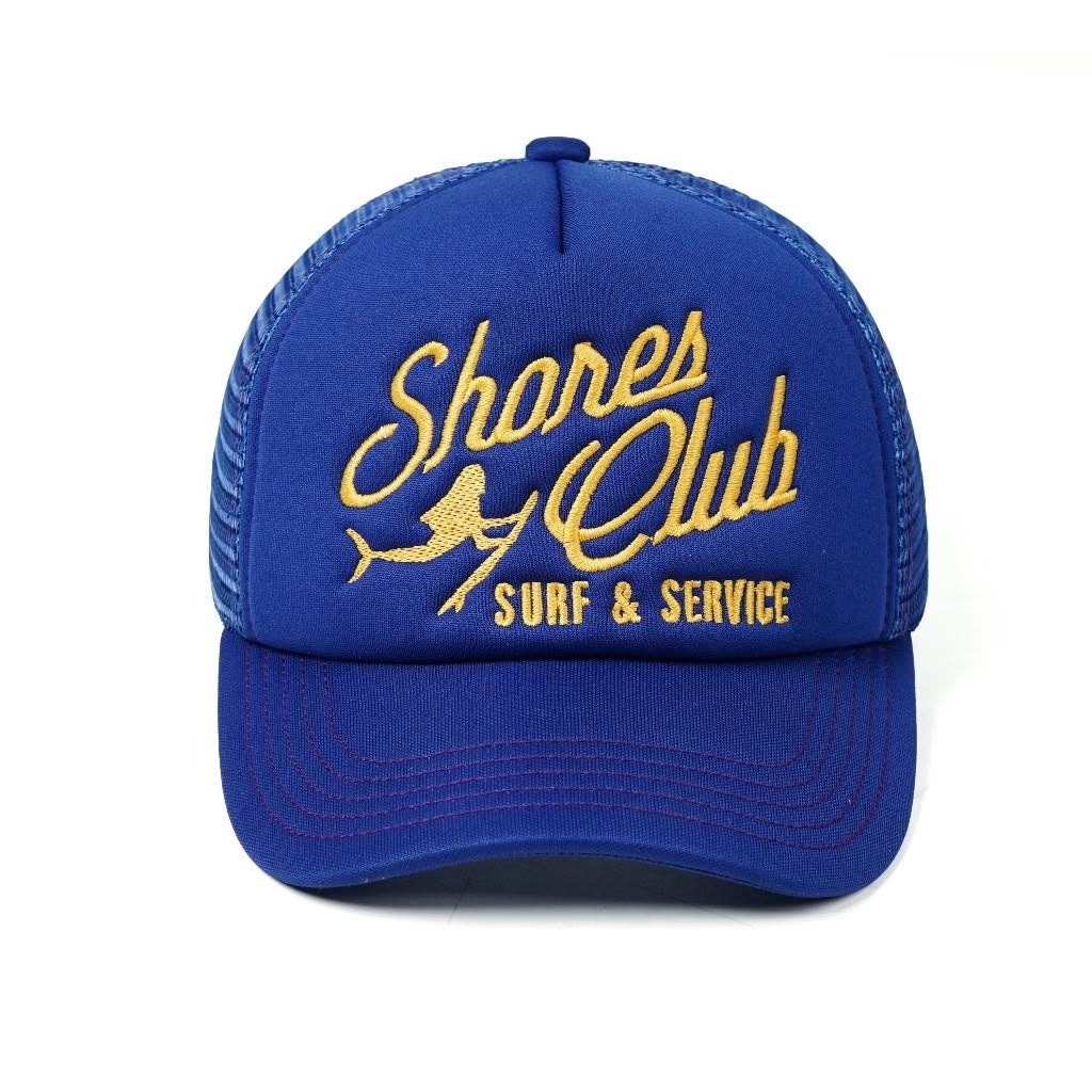 Strainwaves Shores Club Trucker Hat Blue