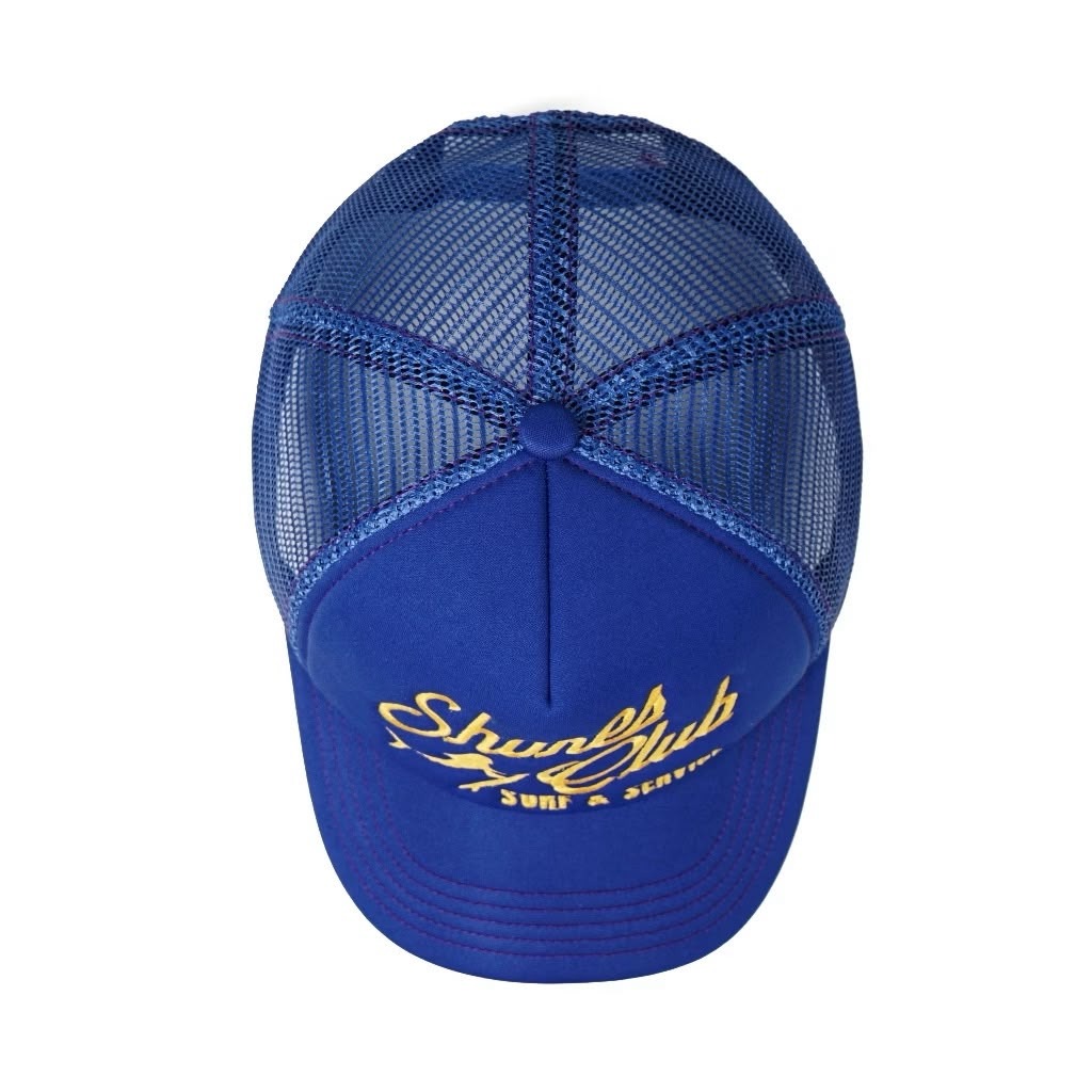 Strainwaves Shores Club Trucker Hat Blue