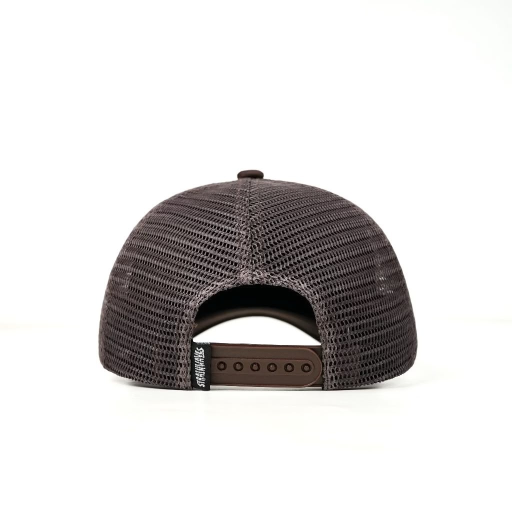 Strainwaves Shores Trucker Hat Twotone Brown