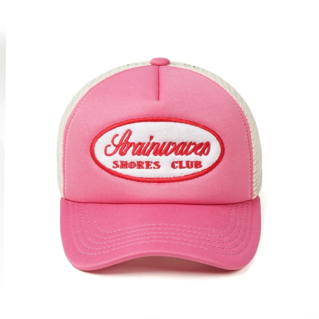Strainwaves Shores Club Trucker Hat Twotone Pink