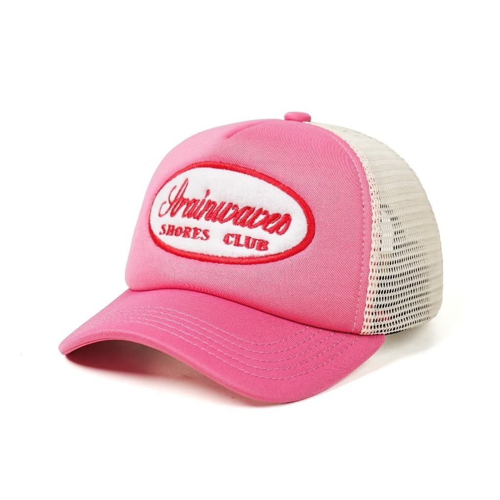 Strainwaves Shores Club Trucker Hat Twotone Pink