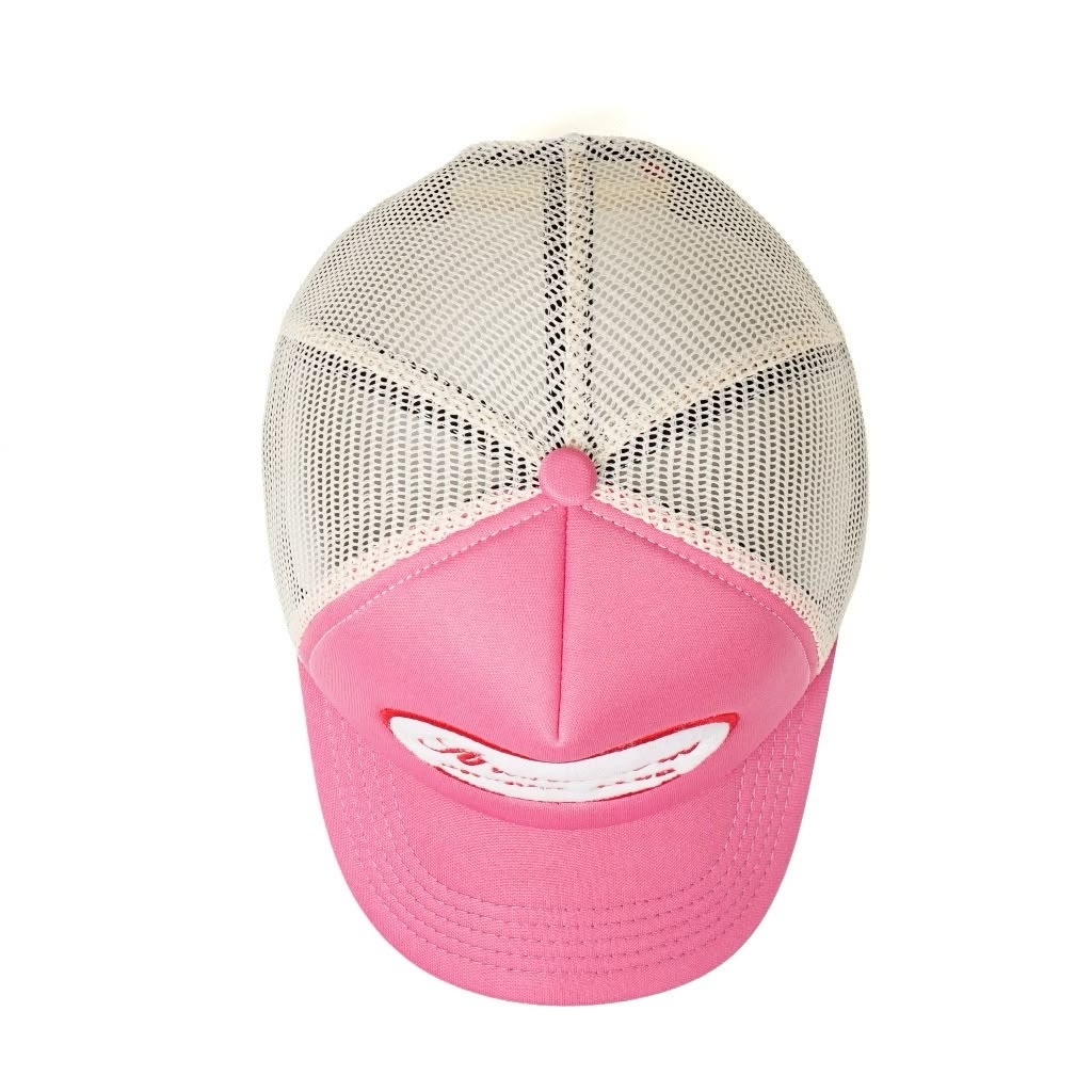 Strainwaves Shores Club Trucker Hat Twotone Pink