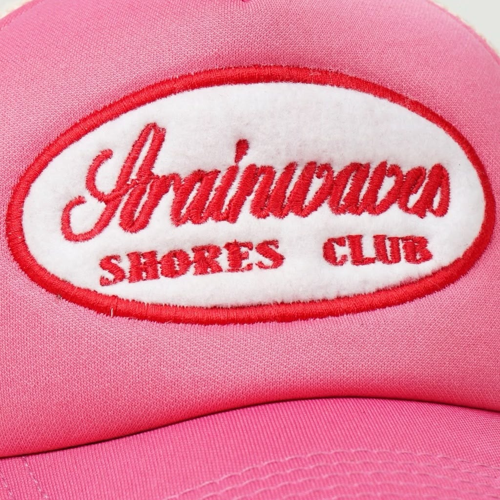 Strainwaves Shores Club Trucker Hat Twotone Pink