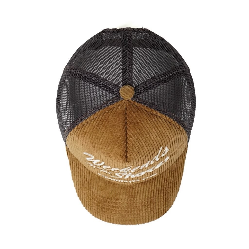 Strainwaves Weekend At The Shores Trucker Hat Brown