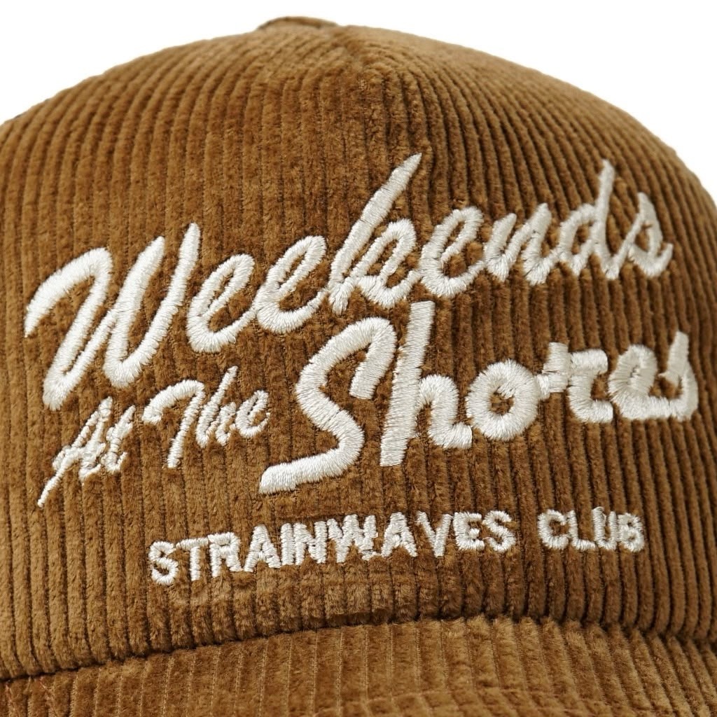 Strainwaves Weekend At The Shores Trucker Hat Brown