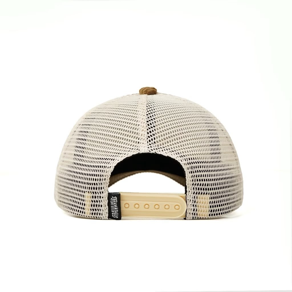 Strainwaves Shores Company Trucker Hat Corduroy Brown