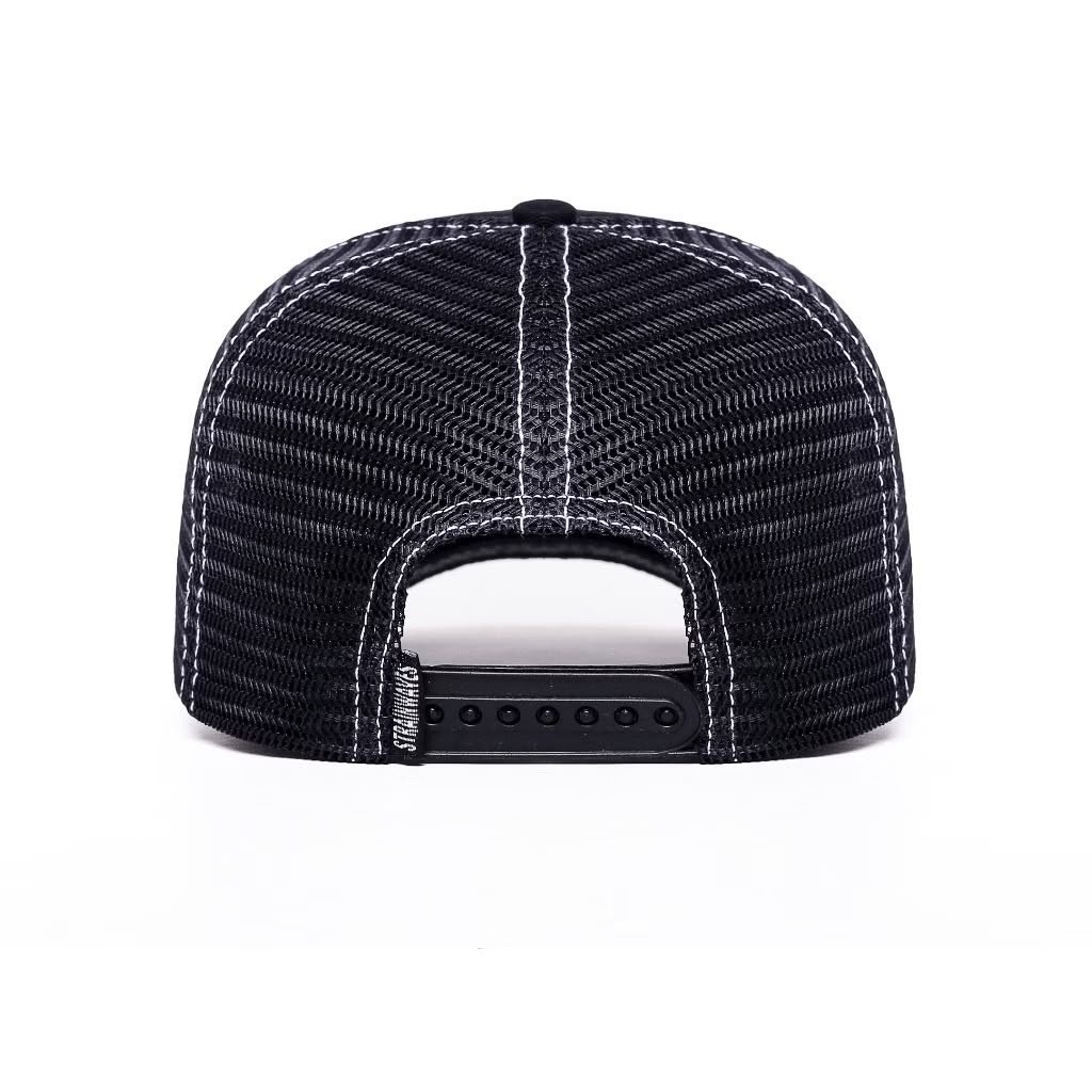 Strainwaves Catch The Sun Trucker Hat Black