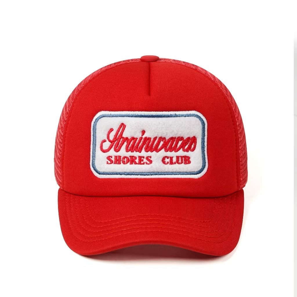 Strainwaves Shores Club Trucker Hat Red