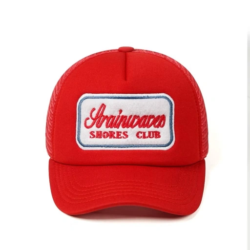 Strainwaves Shores Club Trucker Hat Red