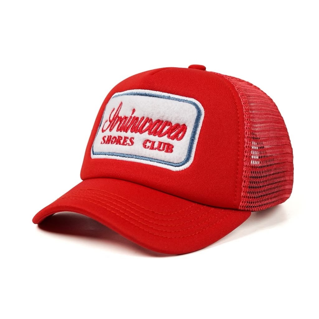 Strainwaves Shores Club Trucker Hat Red