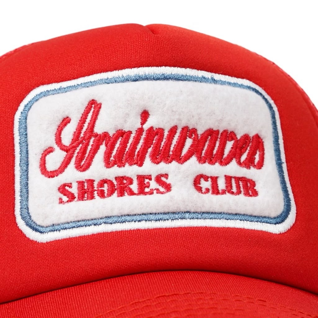 Strainwaves Shores Club Trucker Hat Red