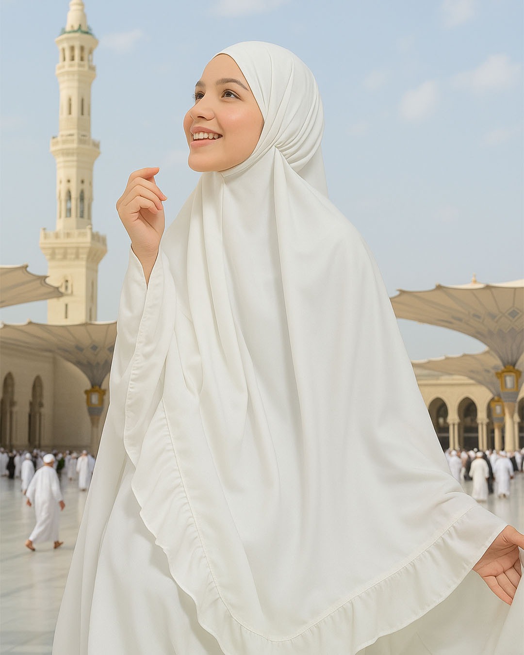 Mukena Spesial Haji Broken White SNI