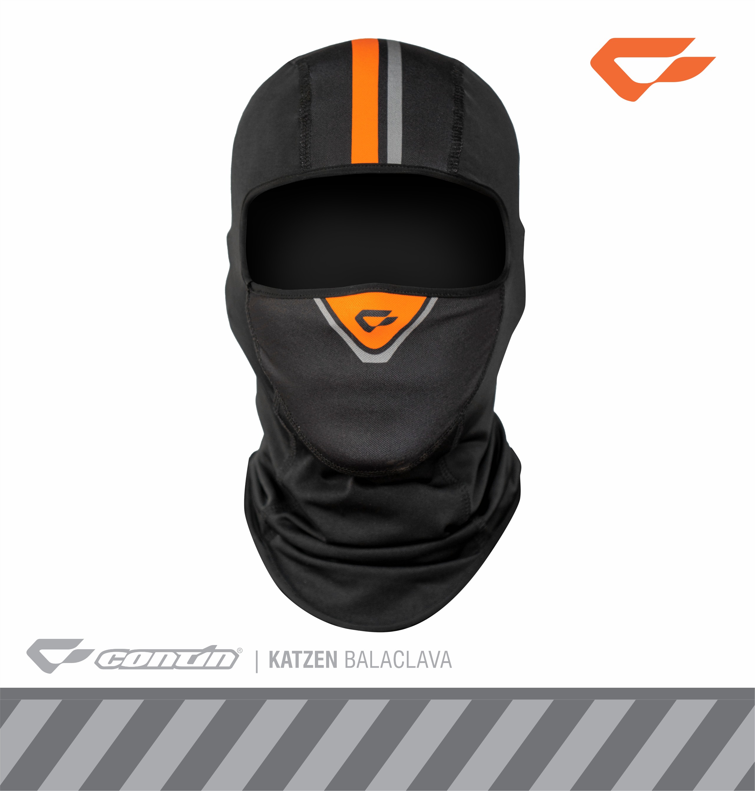 Continmoto Masker Motor Full Face Balaclava Katzen - Black