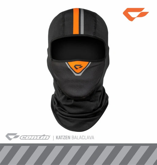 Continmoto Masker Motor Full Face Balaclava Katzen - Black