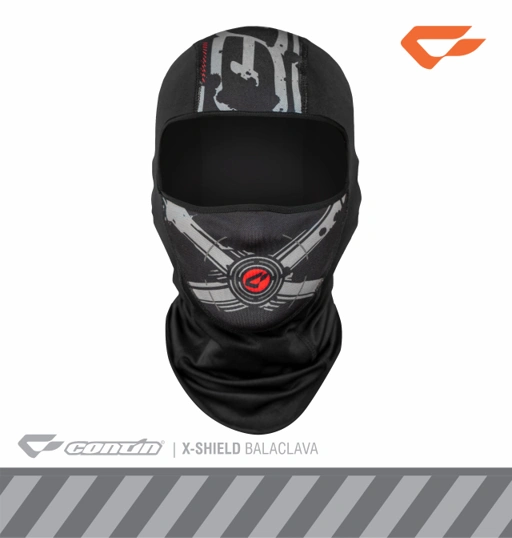 Continmoto Masker Motor Full Face Balaclava X-Shield - Black