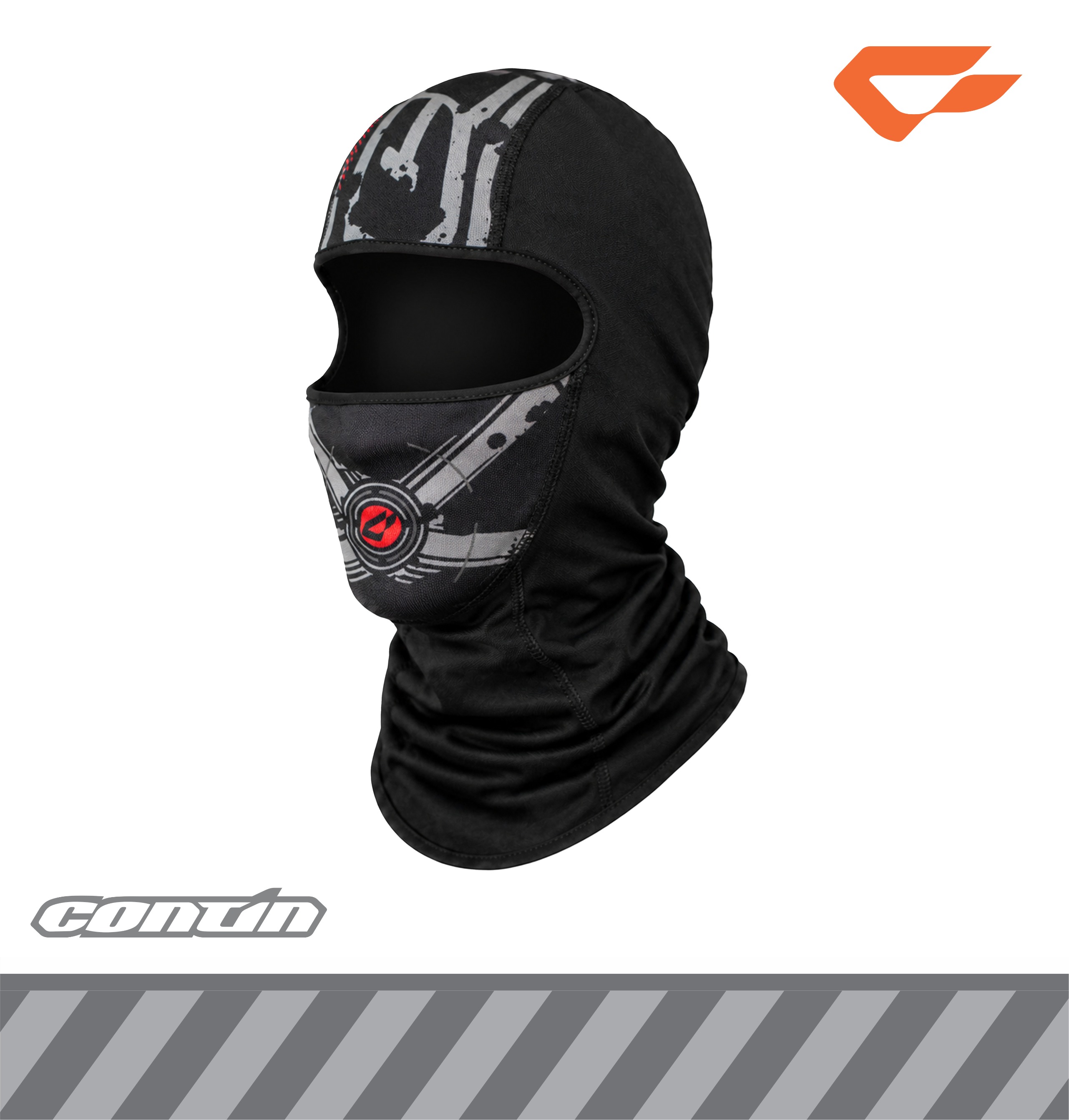 Continmoto Masker Motor Full Face Balaclava X-Shield - Black