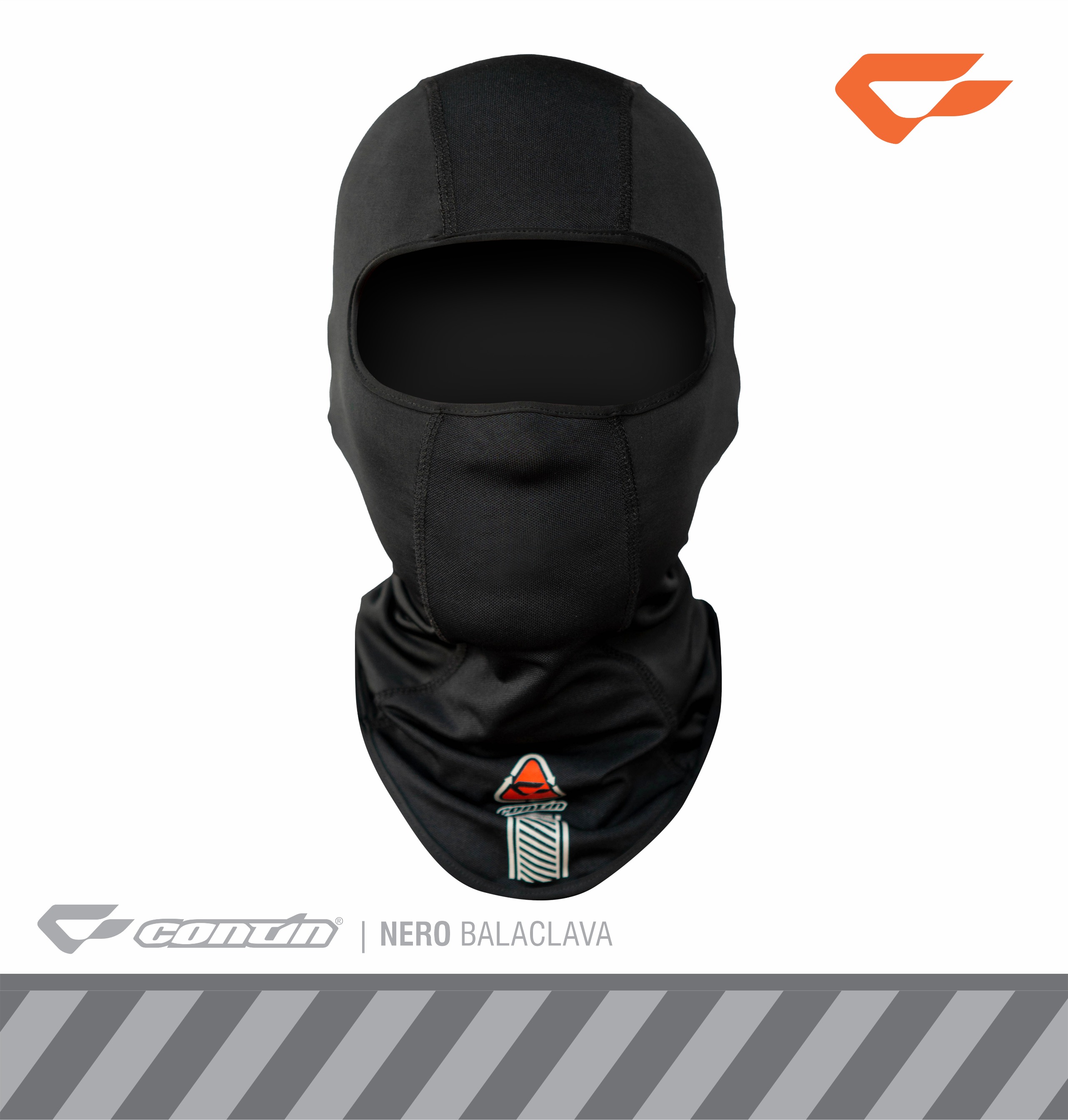 Continmoto Masker Motor Full Face Balaclava Nero - Black