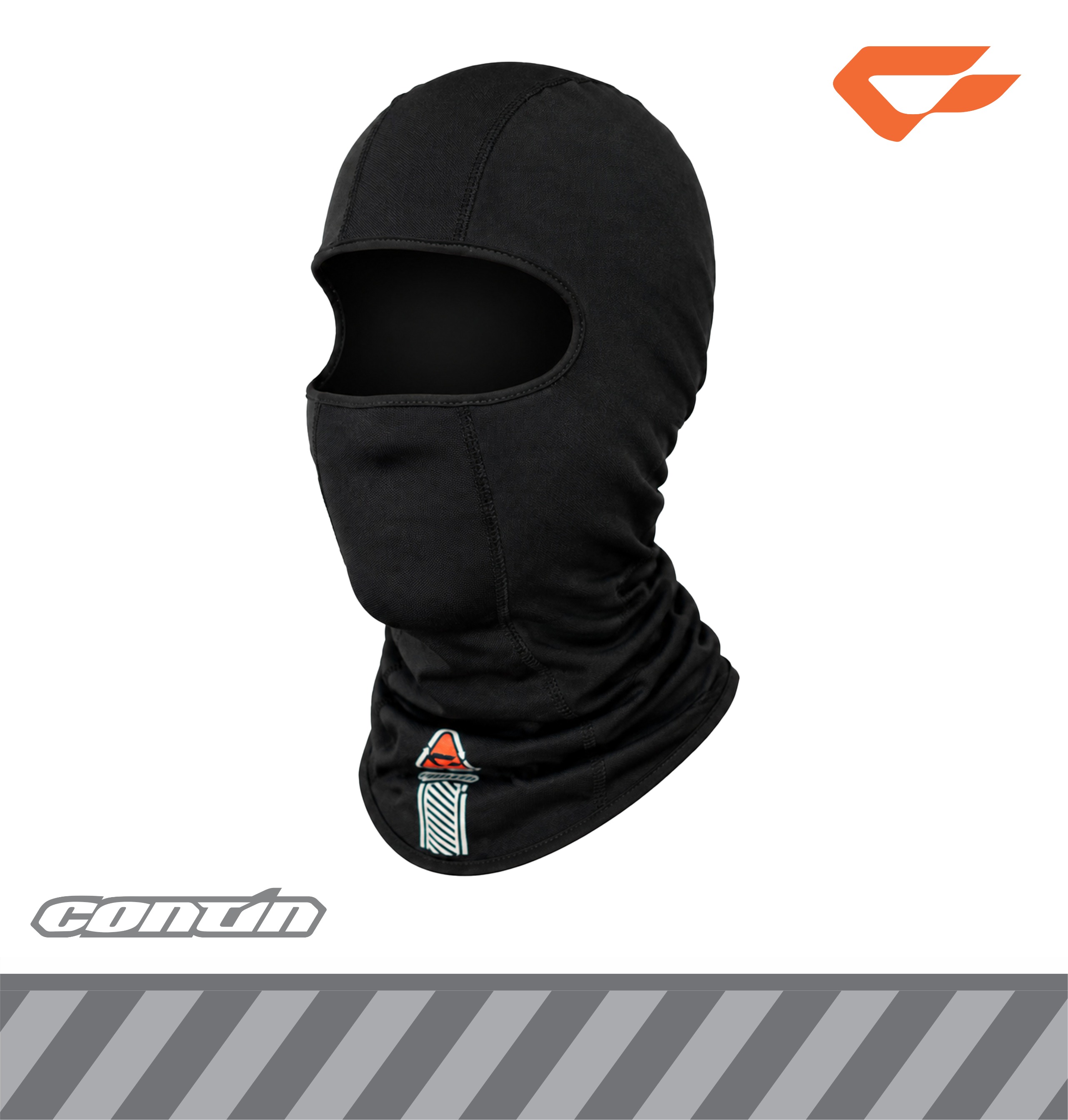 Continmoto Masker Motor Full Face Balaclava Nero - Black