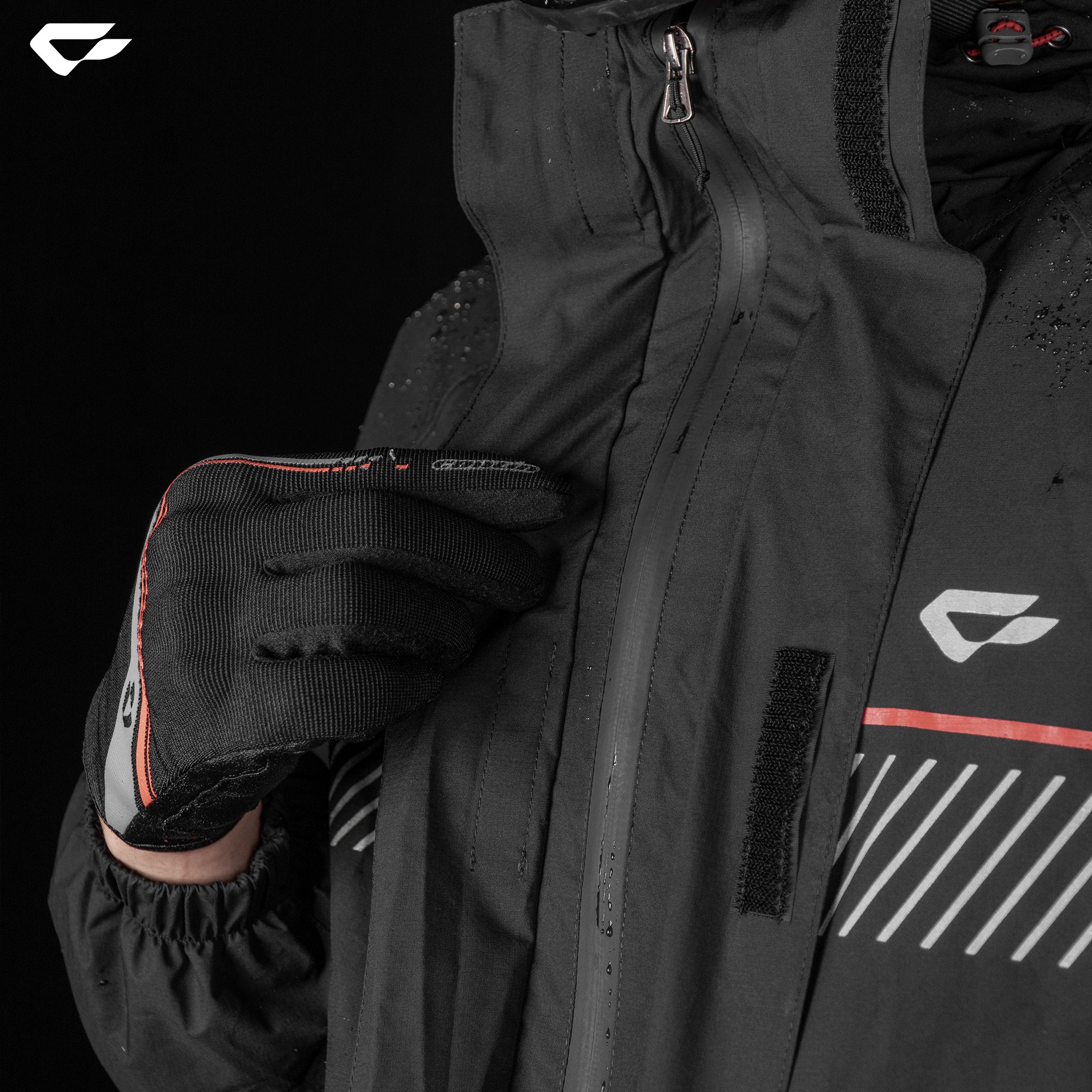 Rain Coat CR02 - Black