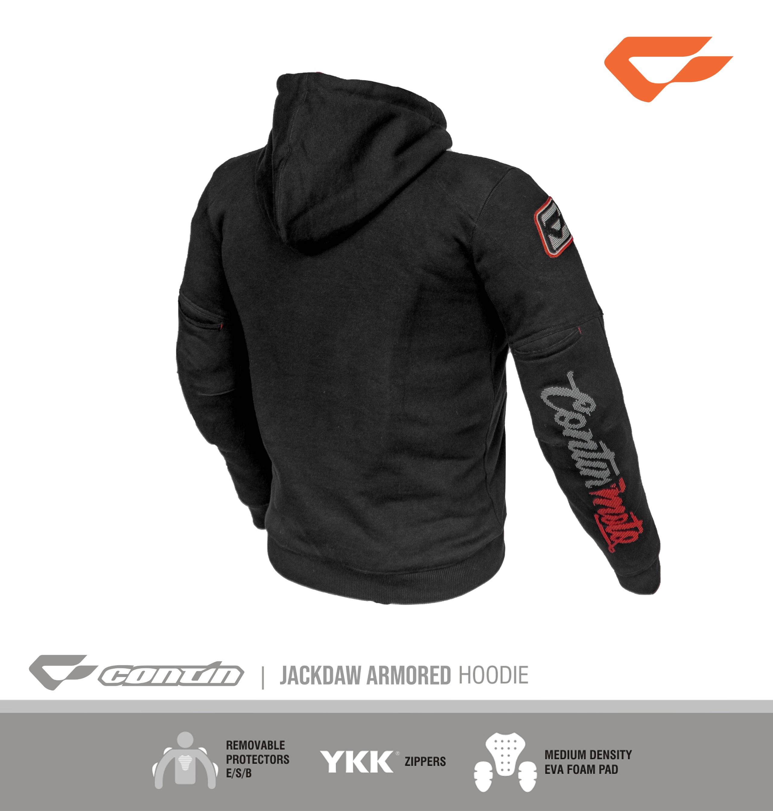 Jackdaw Armored Hoodie - Black
