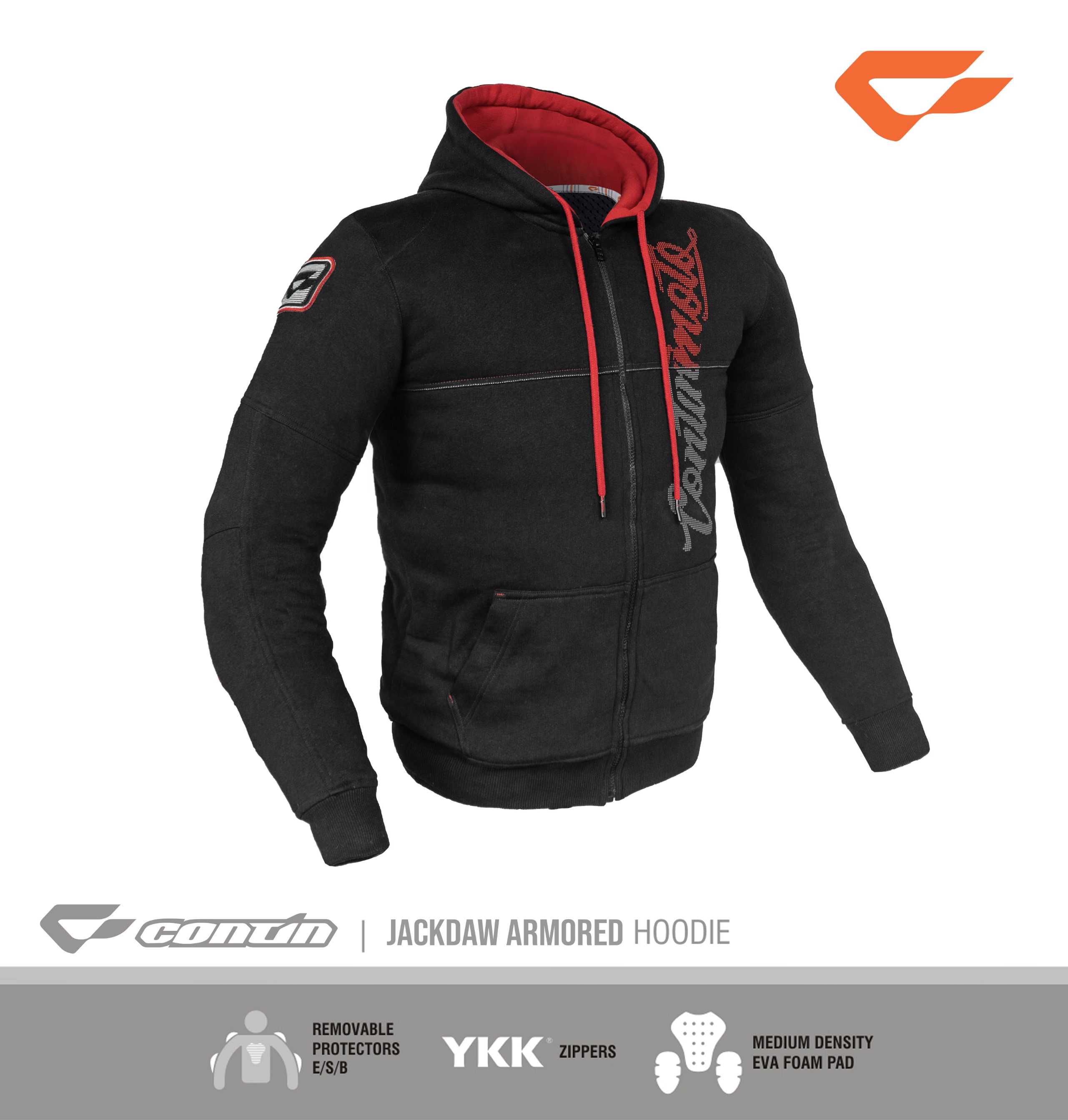 Jackdaw Armored Hoodie - Black