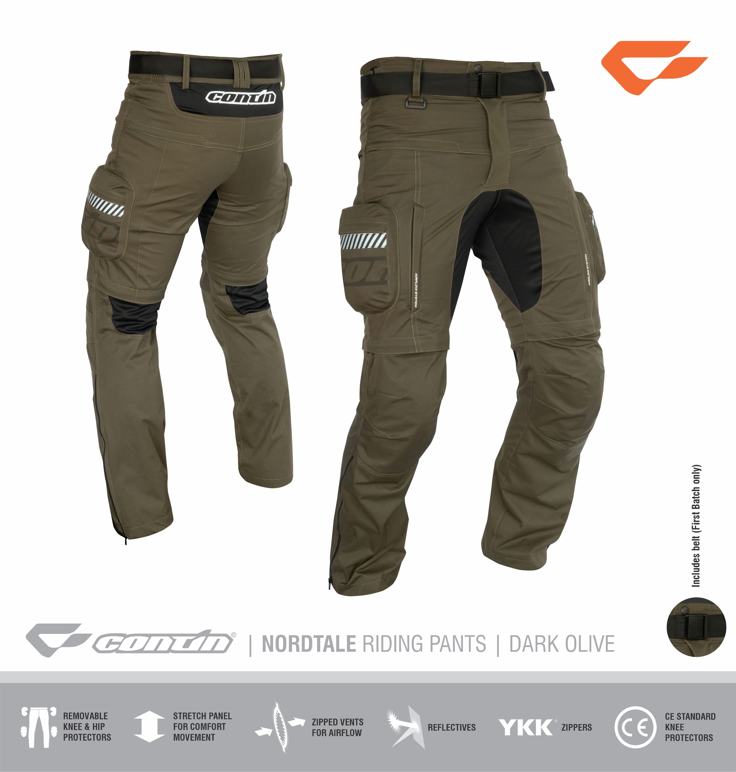 Nordtale Riding Pants - Dark Olive