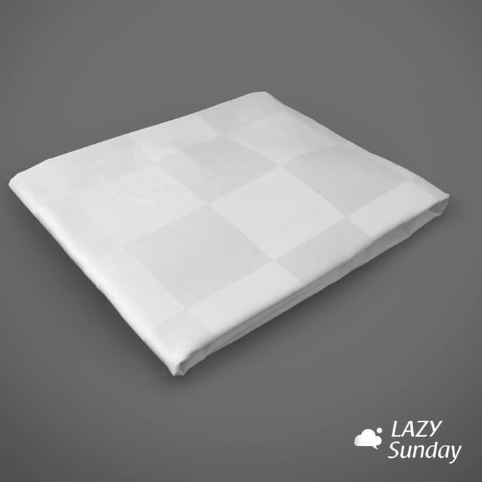 Sprei / Fitted Sheet - 100% Cotton Dobby Stripe / Square - LAZY Sunday - Hotel Collection