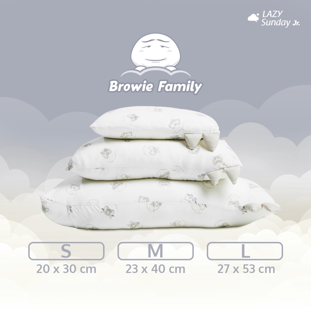 Bantal Guling Bayi / Baby Hug Pillow - Browie Family - LAZY Sunday Jr.