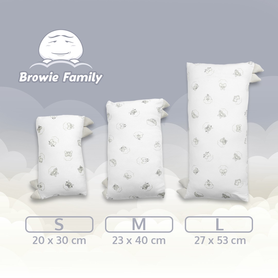 Sarung Bantal Guling Bayi - Browie Family - LAZY Sunday Jr.