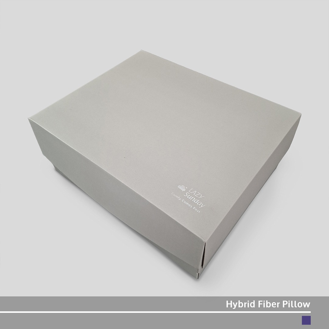 [PAKET BUNDLING] 2 Bantal Tidur - Hybrid Fiber Pillow - Packing Box - LAZY Sunday