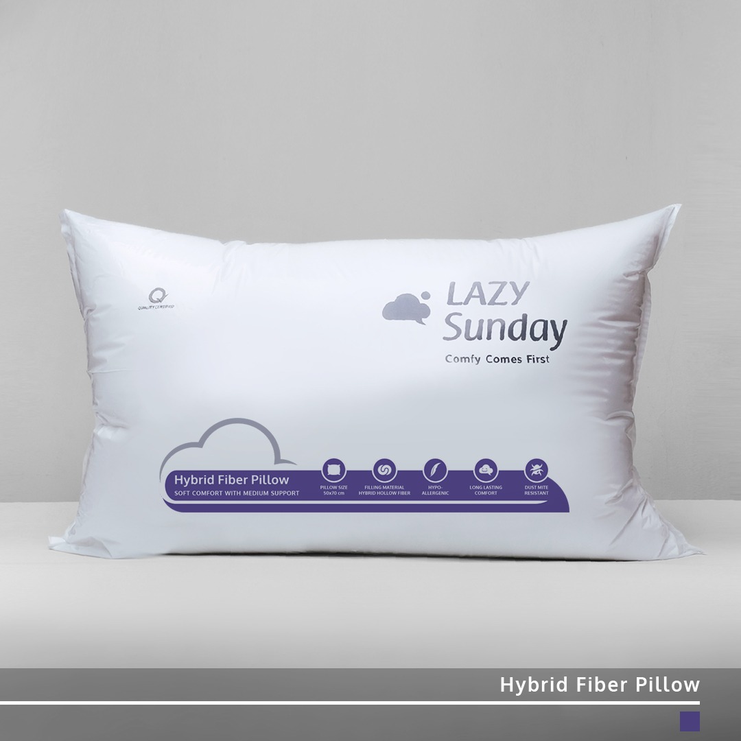 Bantal - Hybrid Fiber Pillow - LAZY Sunday