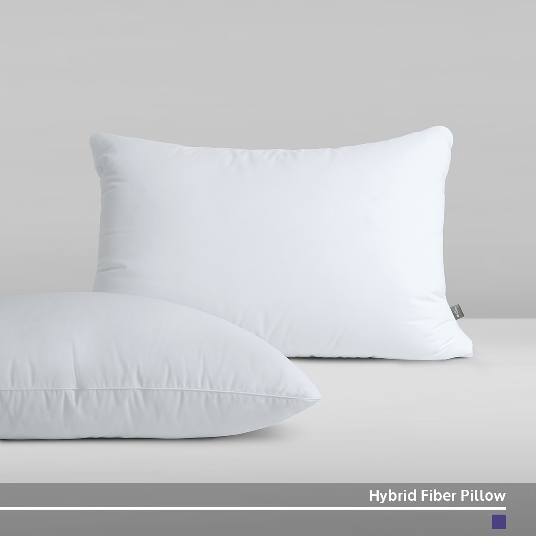 [PAKET BUNDLING] 2 Bantal Tidur - Hybrid Fiber Pillow - Packing Box - LAZY Sunday