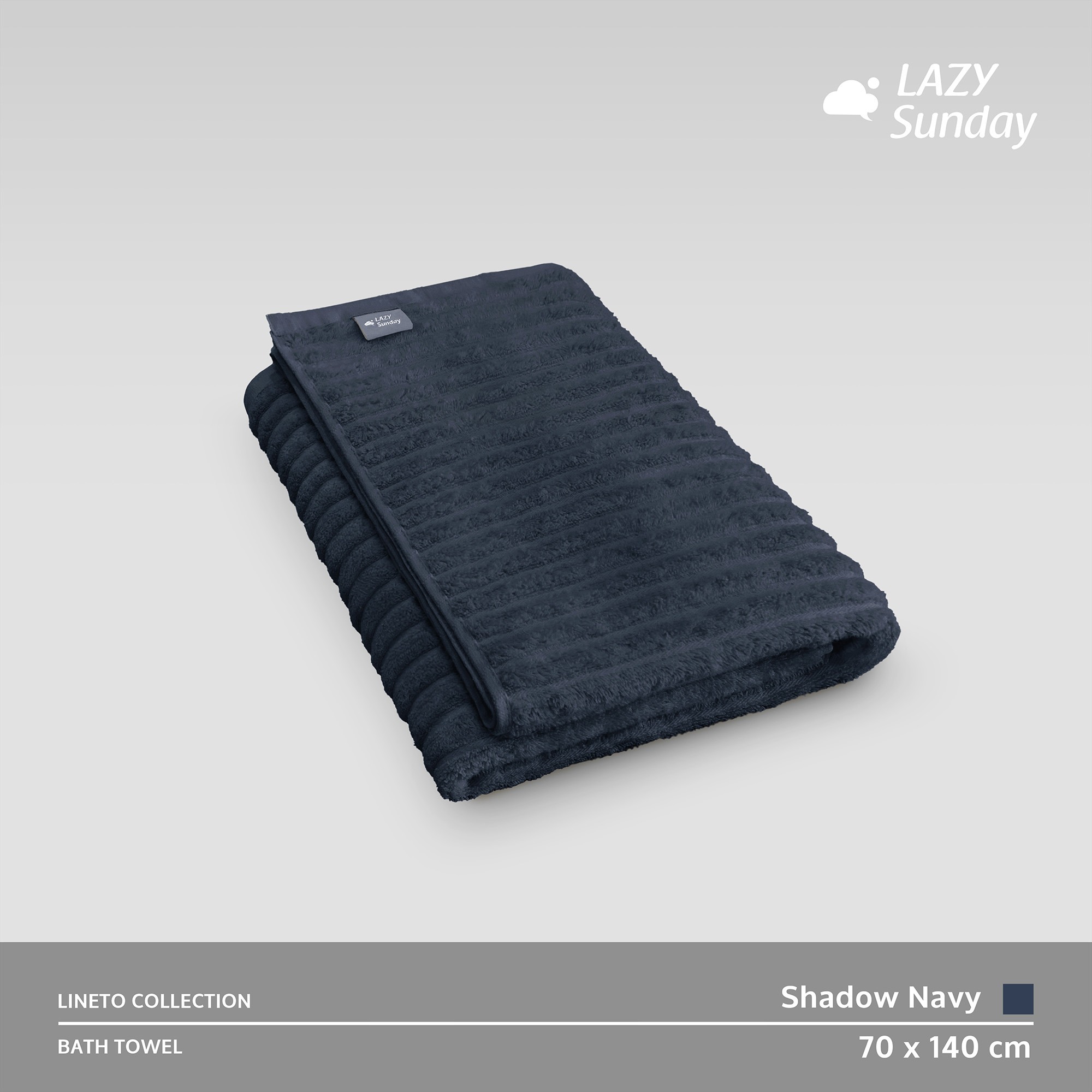 Handuk Mandi - Lineto Towel Collection - 70x140 cm - LAZY Sunday