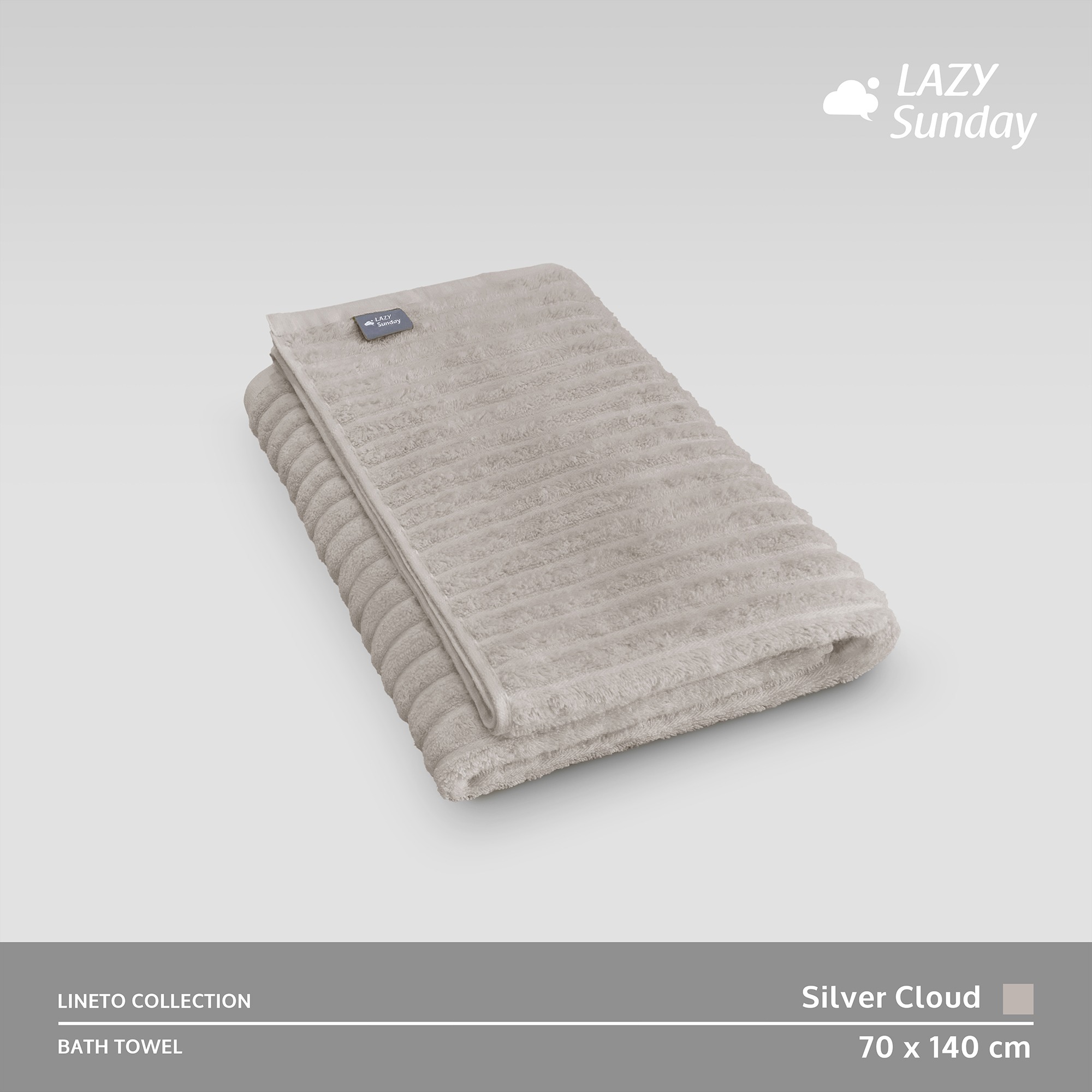 Handuk Mandi - Lineto Towel Collection - 70x140 cm - LAZY Sunday