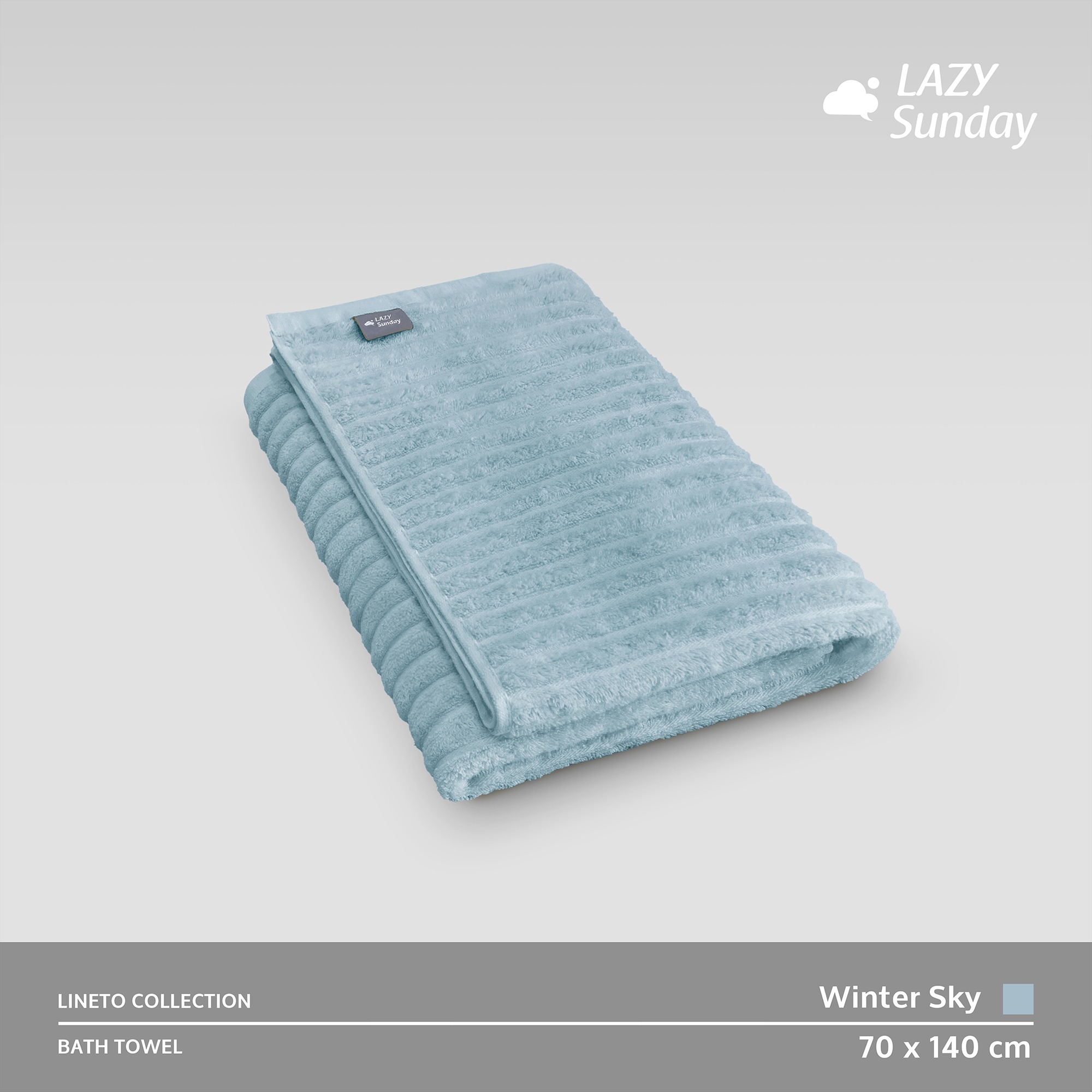 Handuk Mandi - Lineto Towel Collection - 70x140 cm - LAZY Sunday