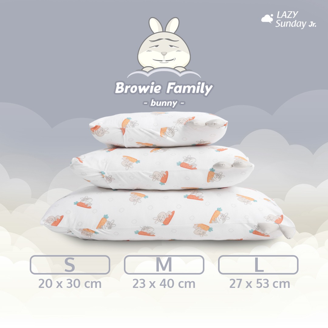 Bantal Guling Bayi / Baby Hug Pillow - Browie Family - LAZY Sunday Jr.