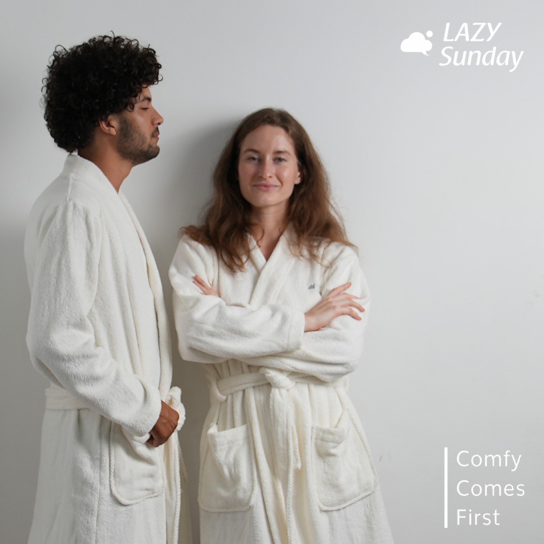 Classic Bathrobe / Kimono Handuk - LAZY Sunday