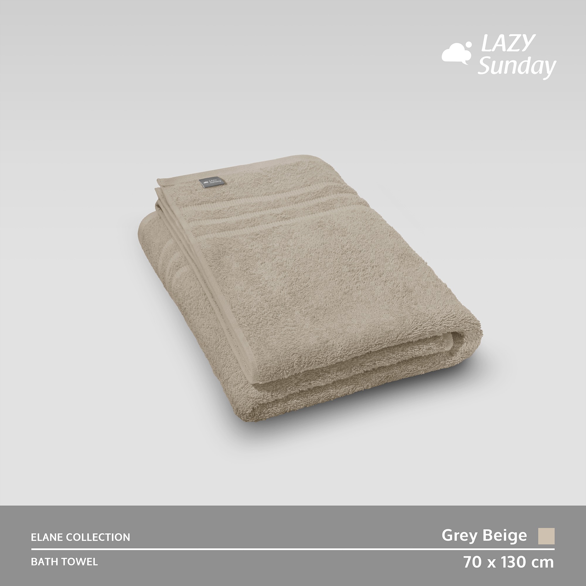Handuk Mandi - Elane Towel 70x130 cm - LAZY Sunday