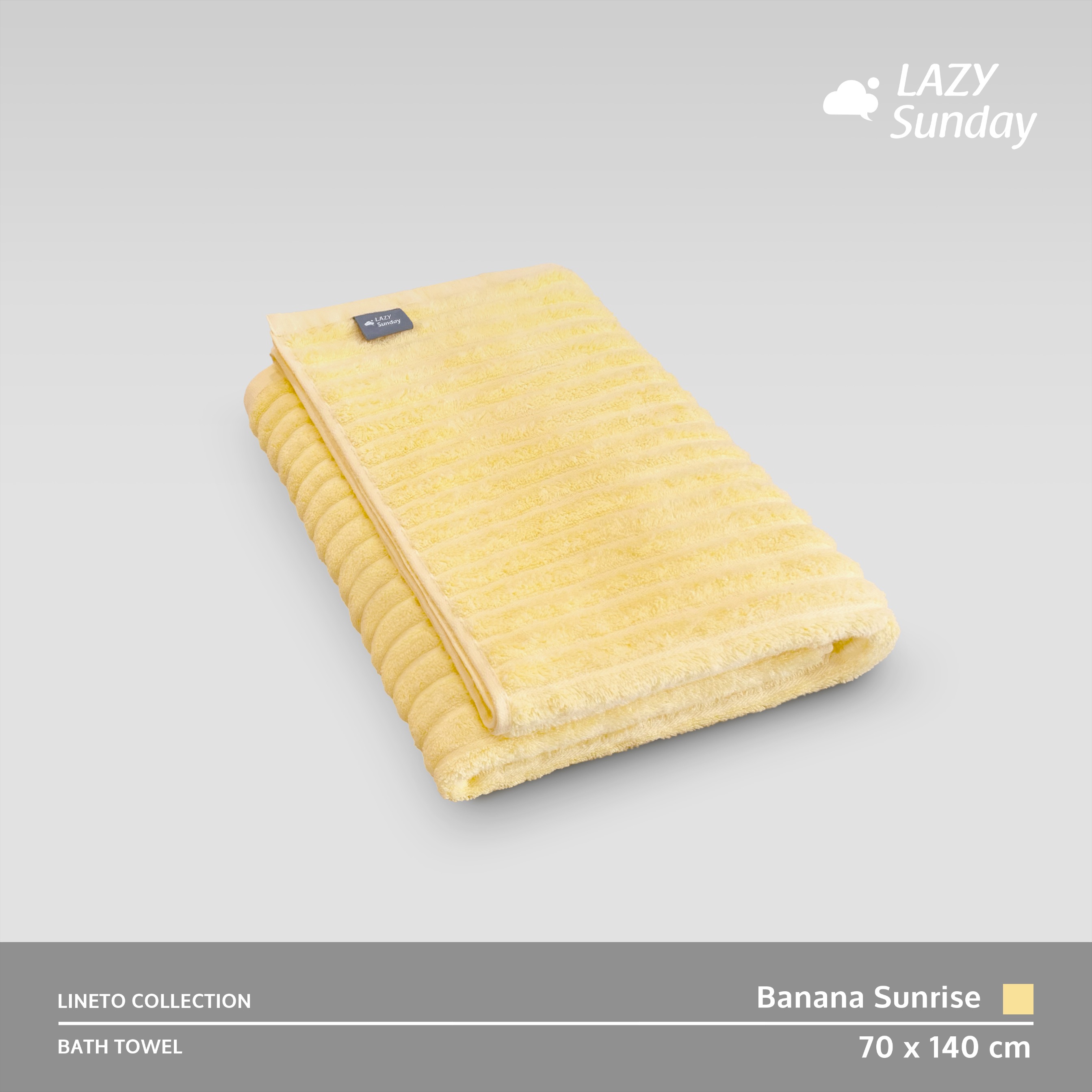 Handuk Mandi - Lineto Towel Collection - 70x140 cm - LAZY Sunday