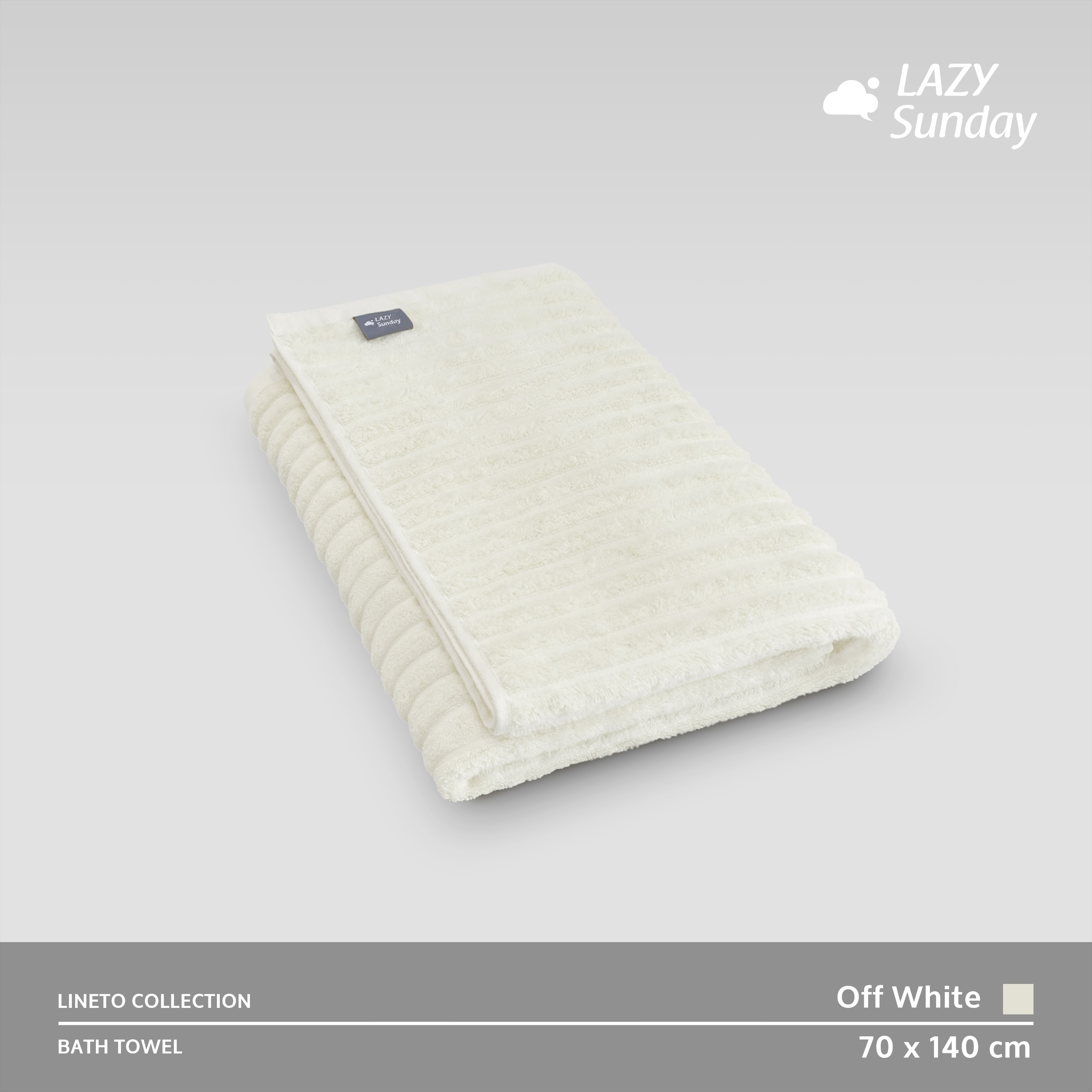Handuk Mandi - Lineto Towel Collection - 70x140 cm - LAZY Sunday