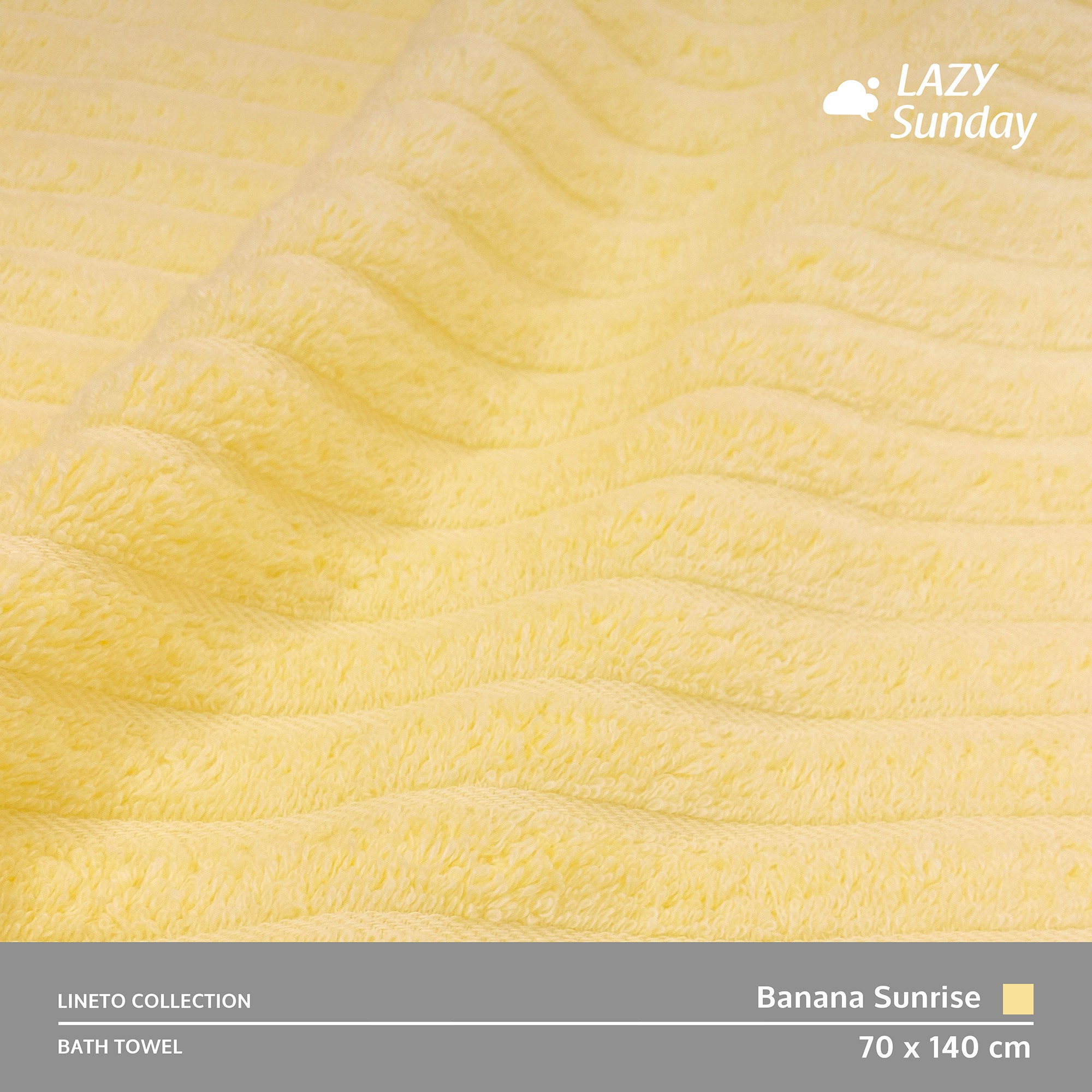 Handuk Mandi - Lineto Towel Collection - 70x140 cm - LAZY Sunday