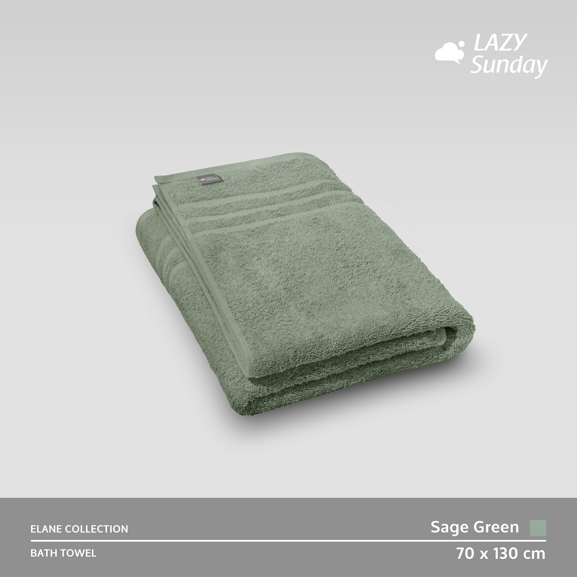 Handuk Mandi - Elane Towel 70x130 cm - LAZY Sunday