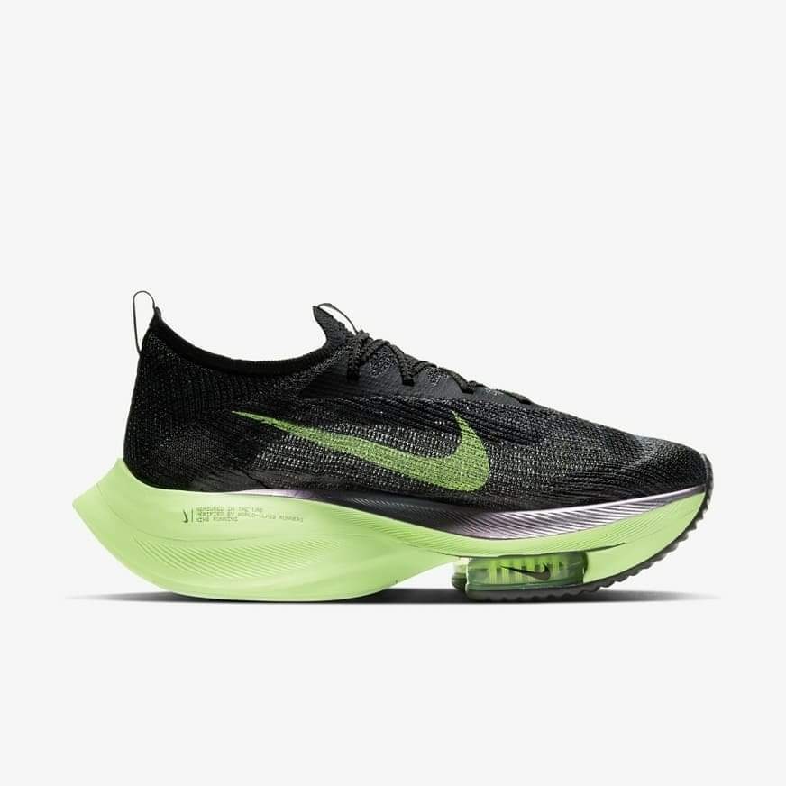 NIKE ZOOM ALPHAFLY NEXT% 2 - BLACK ELECTRIC GREEN