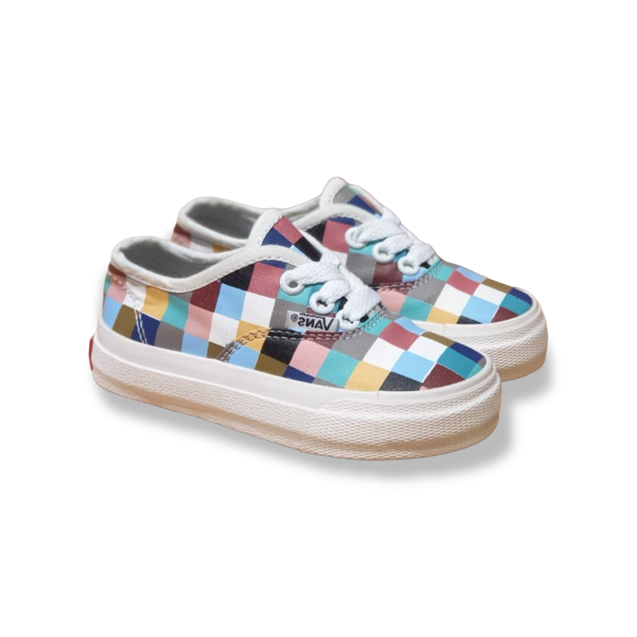 VANS KIDS AUTHENTIC WOVEN CHECKERBOARD MULTICOLOR