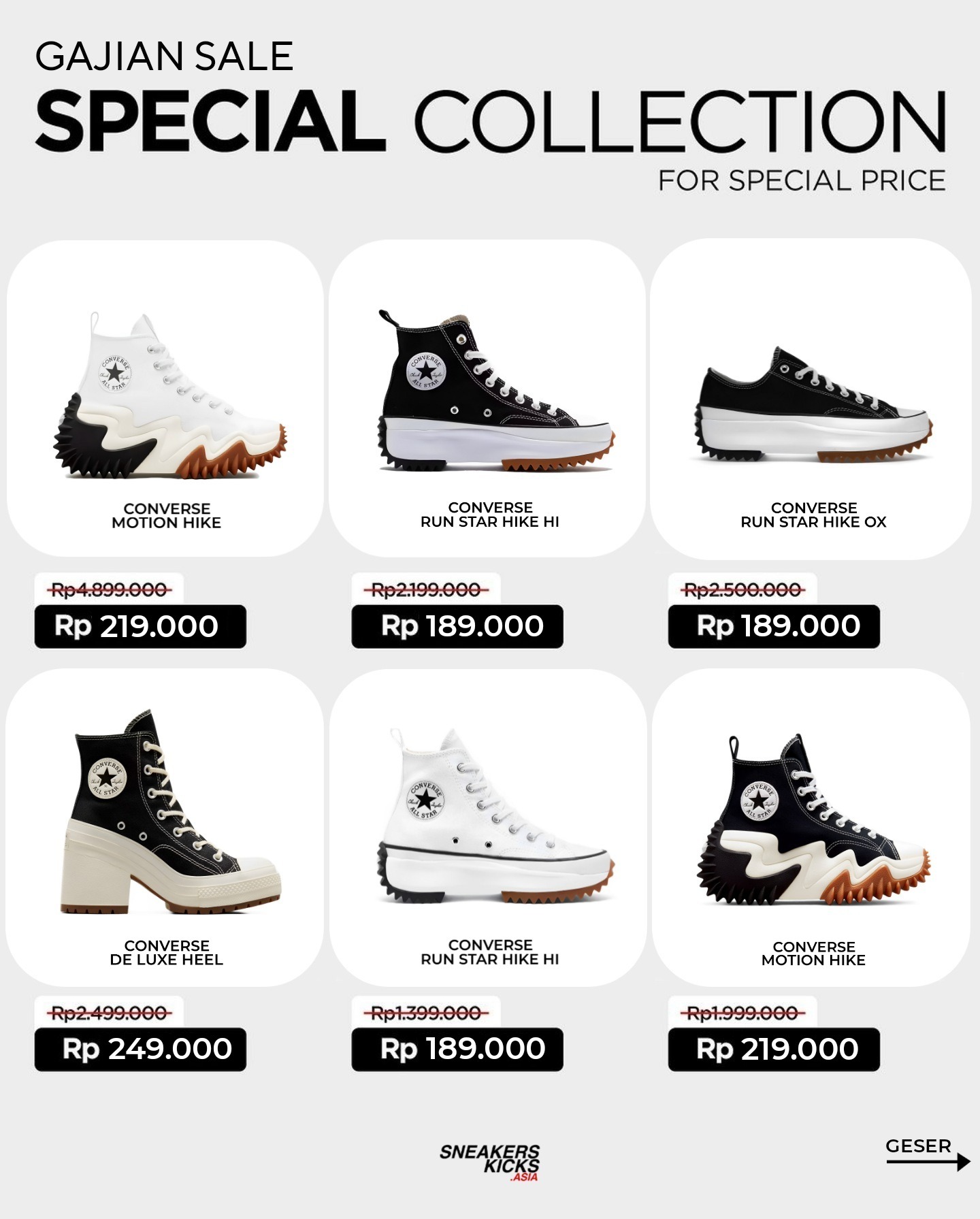 C0NVERSE SPECIAL COLLECTION "END YEAR SALE"