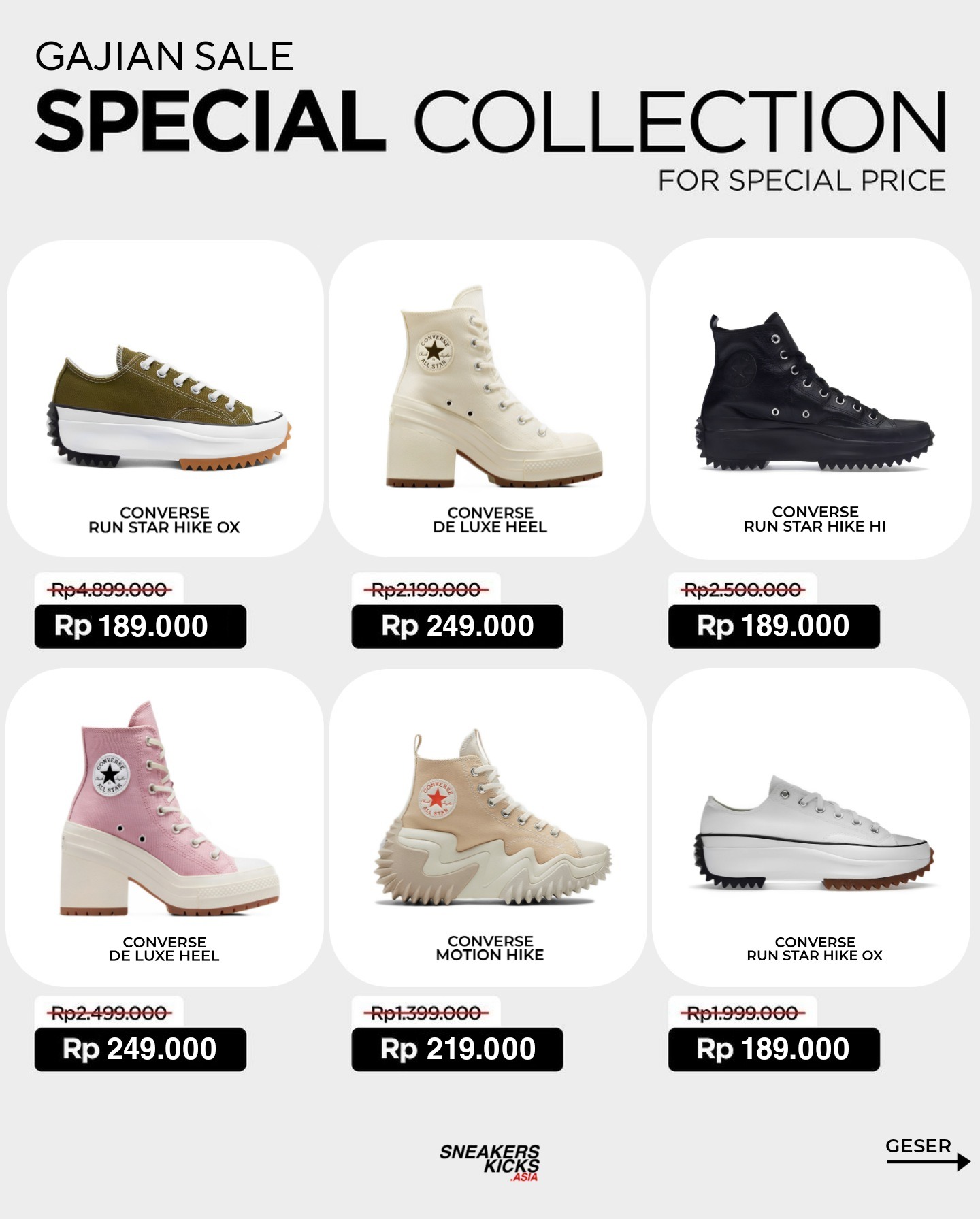 C0NVERSE SPECIAL COLLECTION "END YEAR SALE"