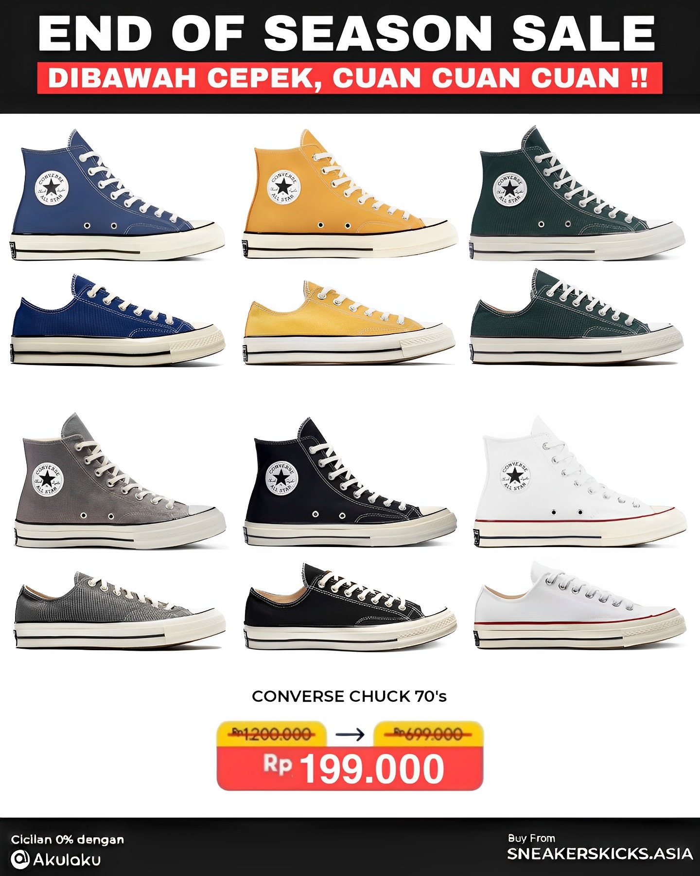 CONVERSE CHUCK 70's SERIES 
