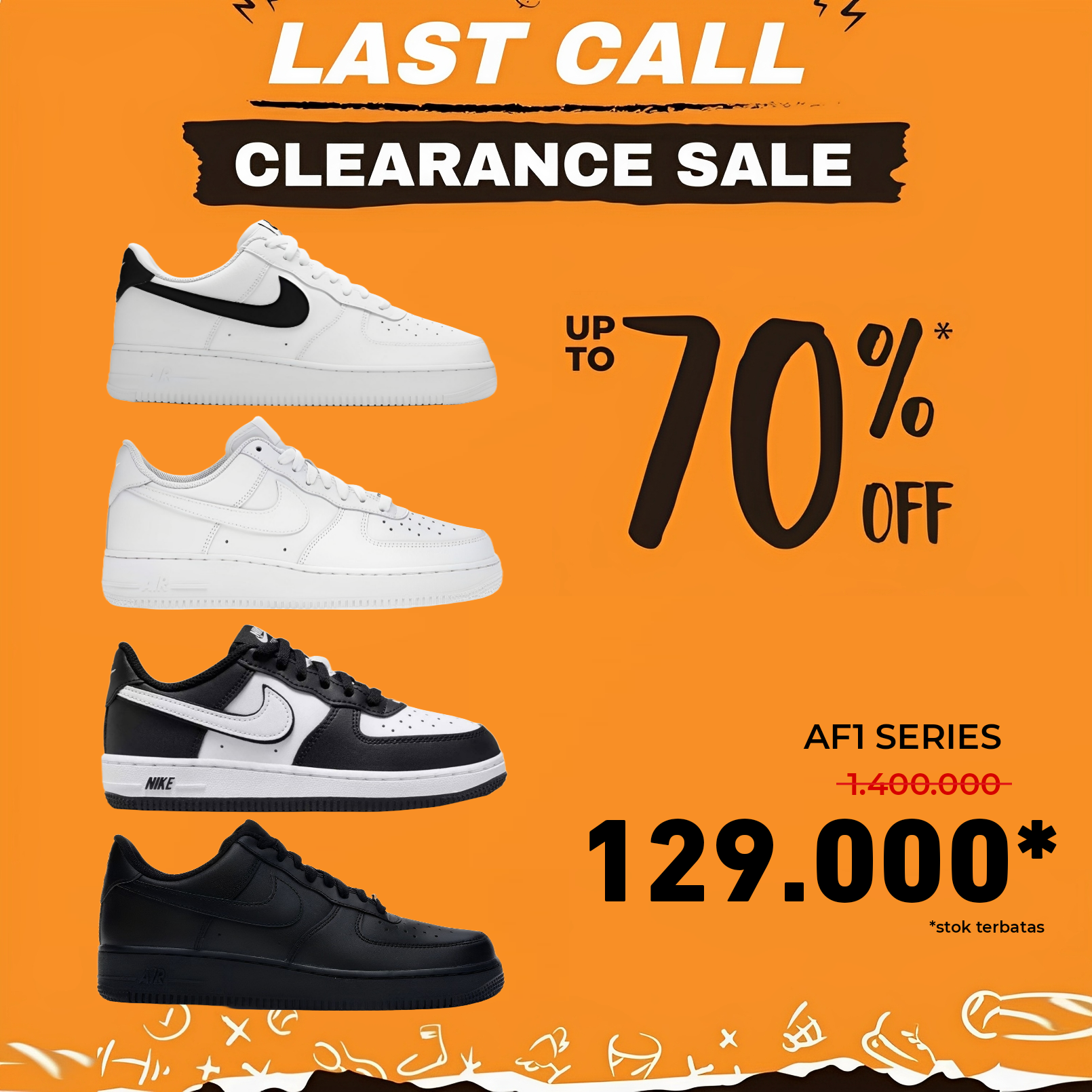 AF1 SERIES CLEARANCE SALE