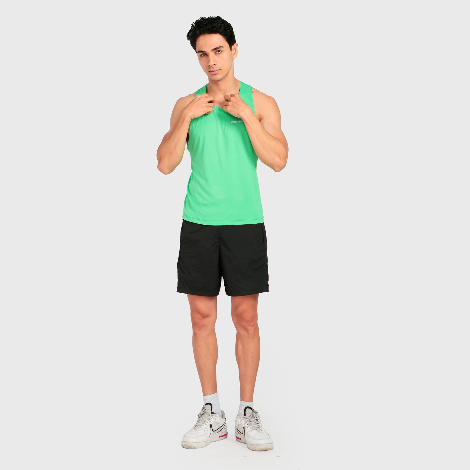 Endorphene RUSH Singlet - Bright Green